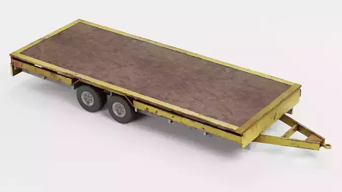 Old Utility Trailer V2 - Drop Deck Vehicle Base