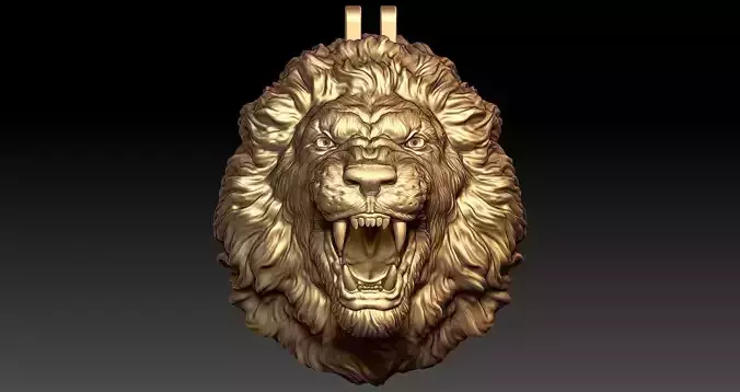 Angry Lion Pendant