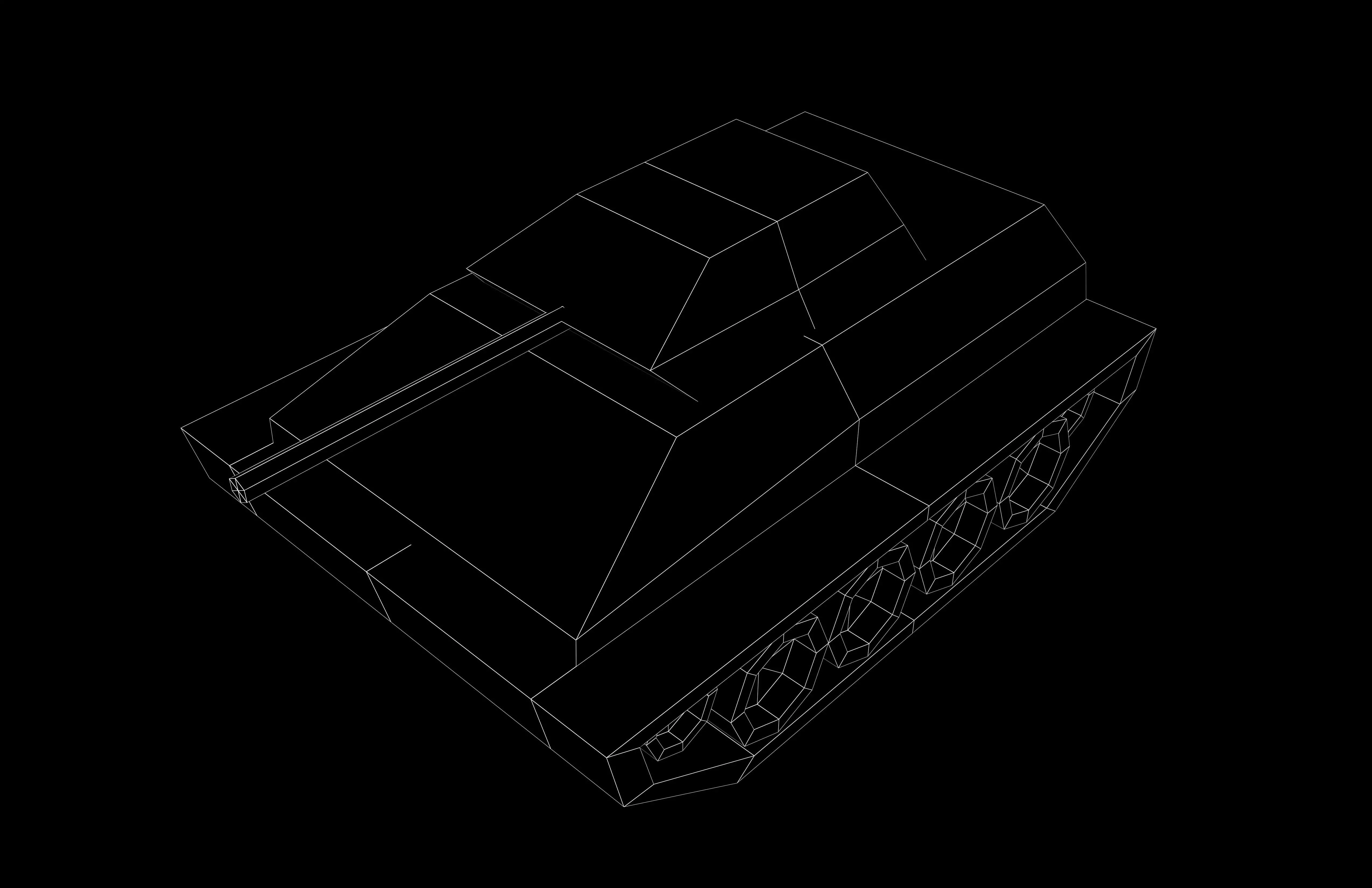 Low Poly Tank v1 003 Low-poly 3D model_6