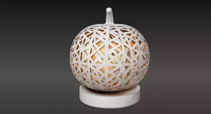 Luxury Hollow Pumpkin Lantern 3D Model Decor Print-Ready 3D print model