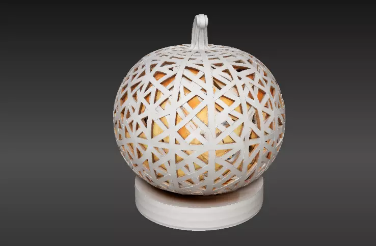 Luxury Hollow Pumpkin Lantern 3D Model Decor Print-Ready 3D print model_5