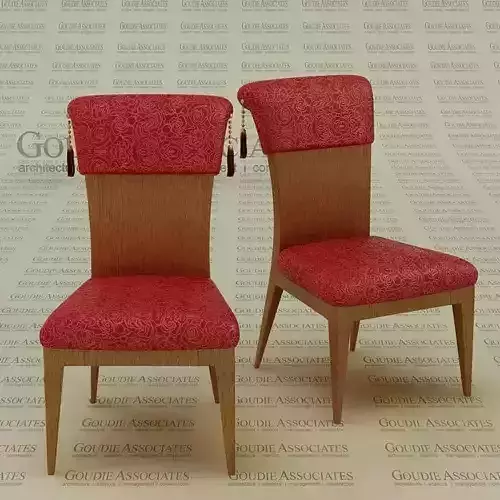 Dining Chair Chinese Gloria Maris 3D model