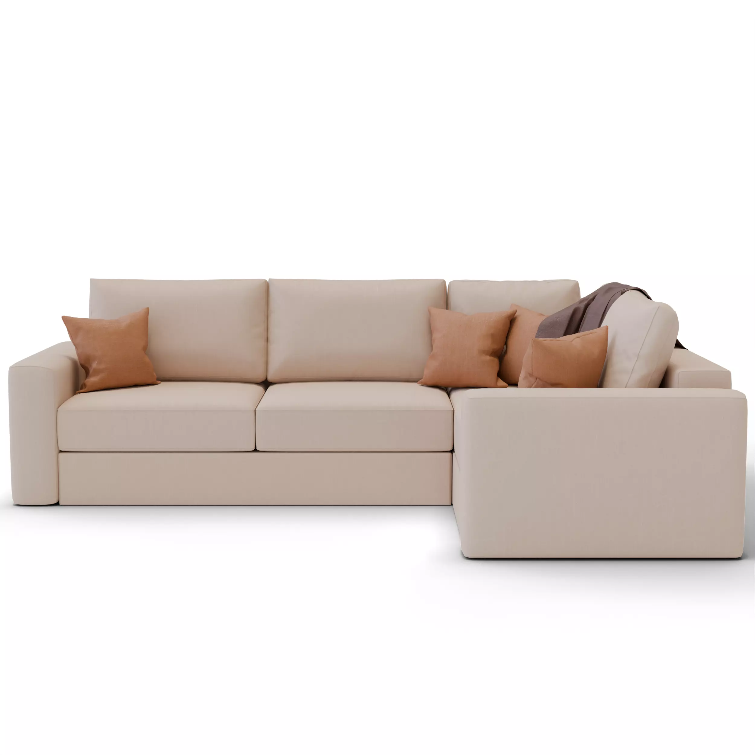 Corner sofa 3D model_1