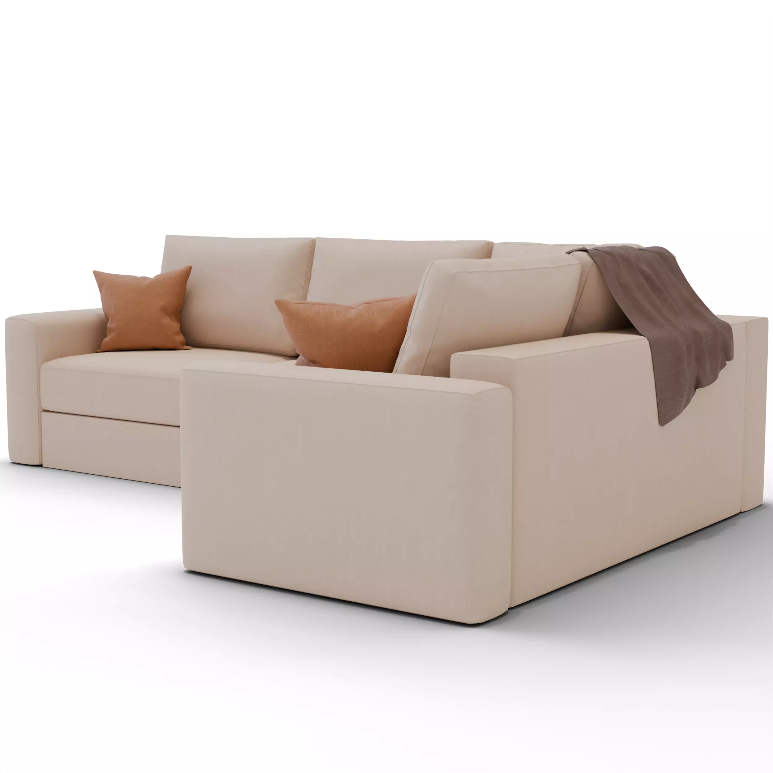 Corner sofa 3D model_2