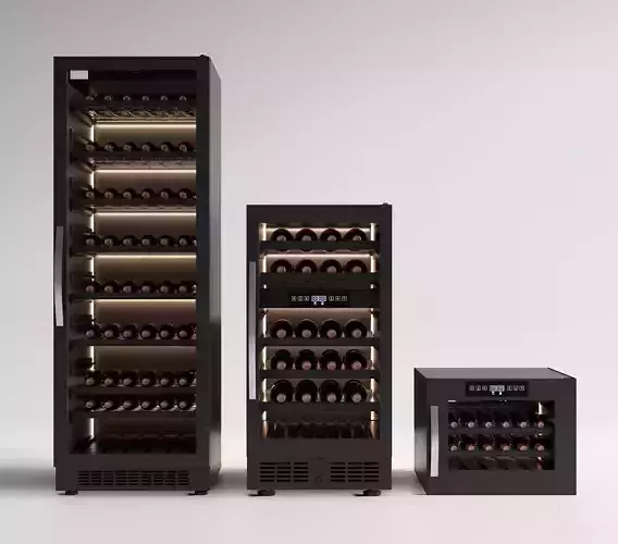Modern Wine Cooler Collection with LED Lighting