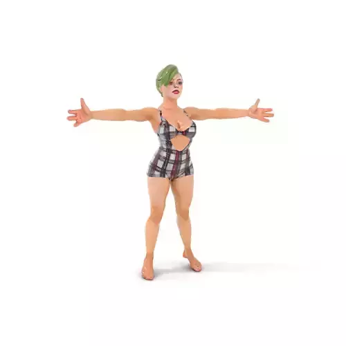 Plaid Swimwear Model Pack