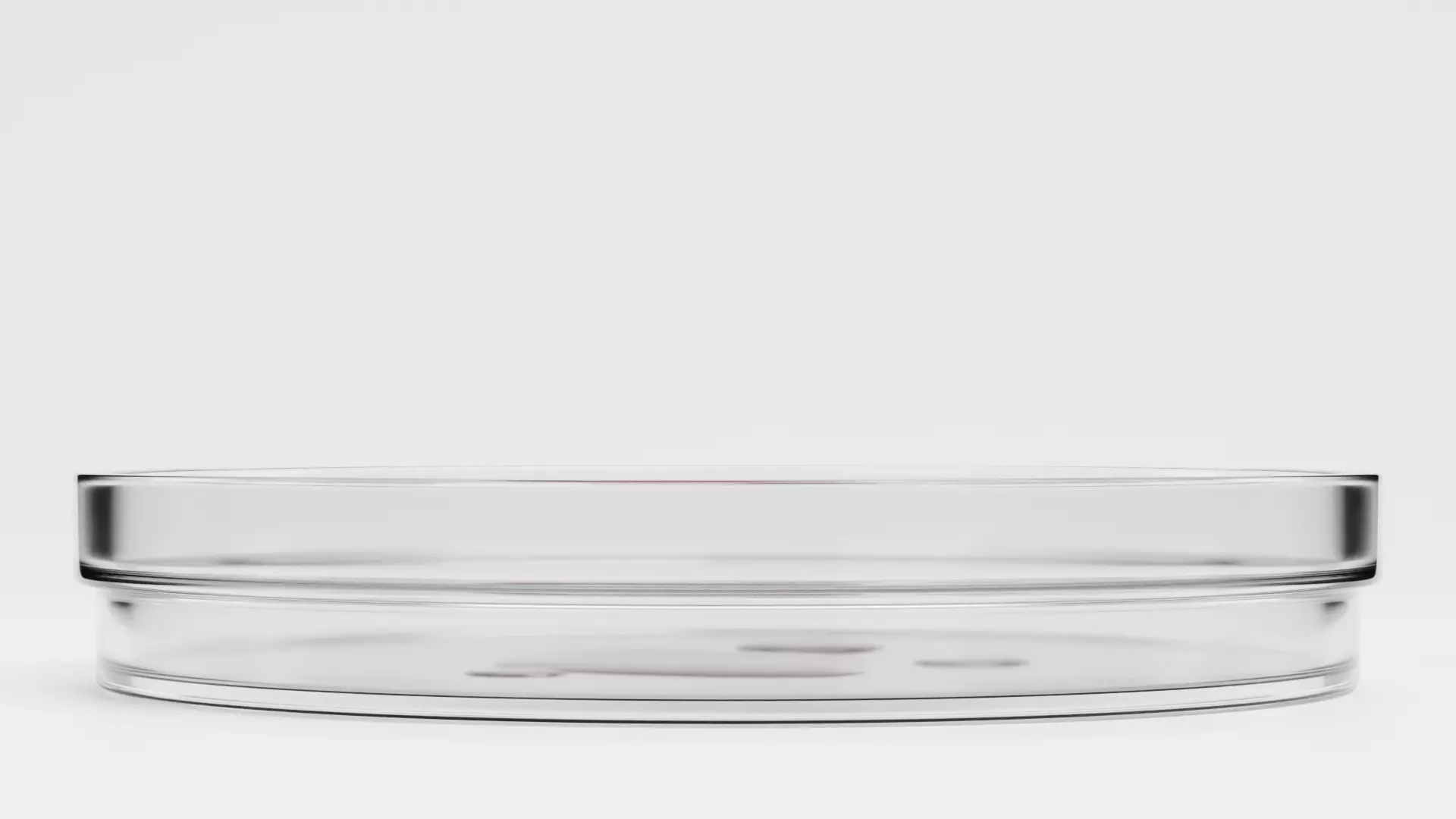 Petri Dish with Blood Drops Low-poly 3D model_1