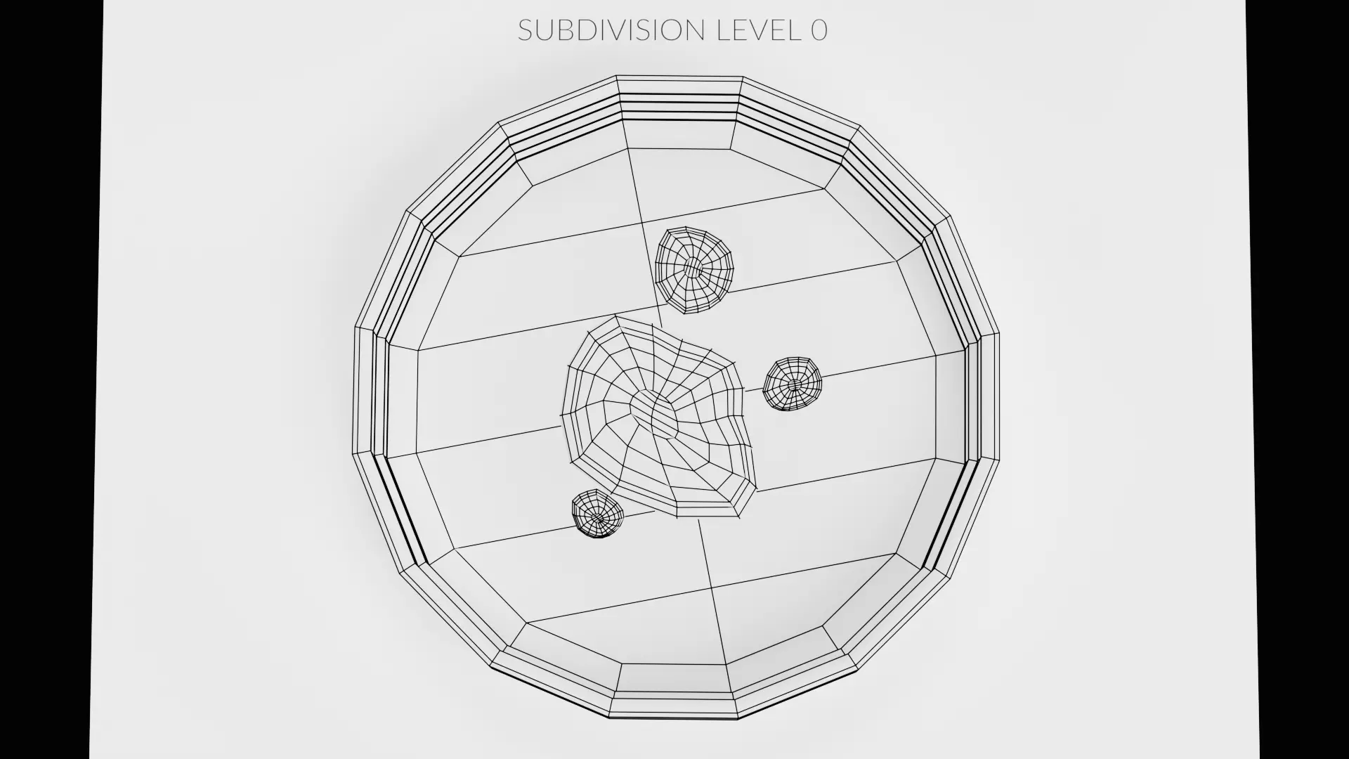Petri Dish with Blood Drops Low-poly 3D model_10