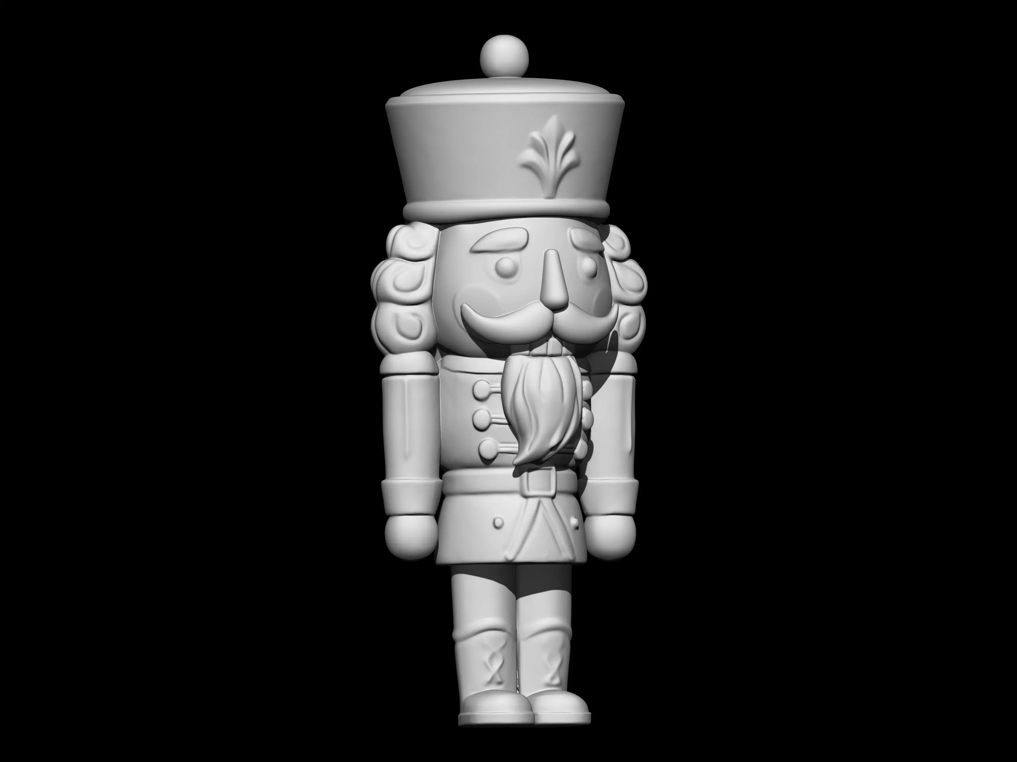 Festive Christmas Nutcracker Soldier 3D print model_3