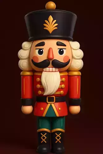 Festive Christmas Nutcracker Soldier 3D print model Festive Christmas Nutcracker Soldier 3D print model