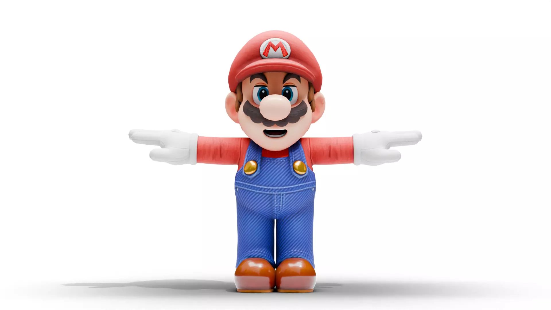 Mario Low-poly 3D model_2