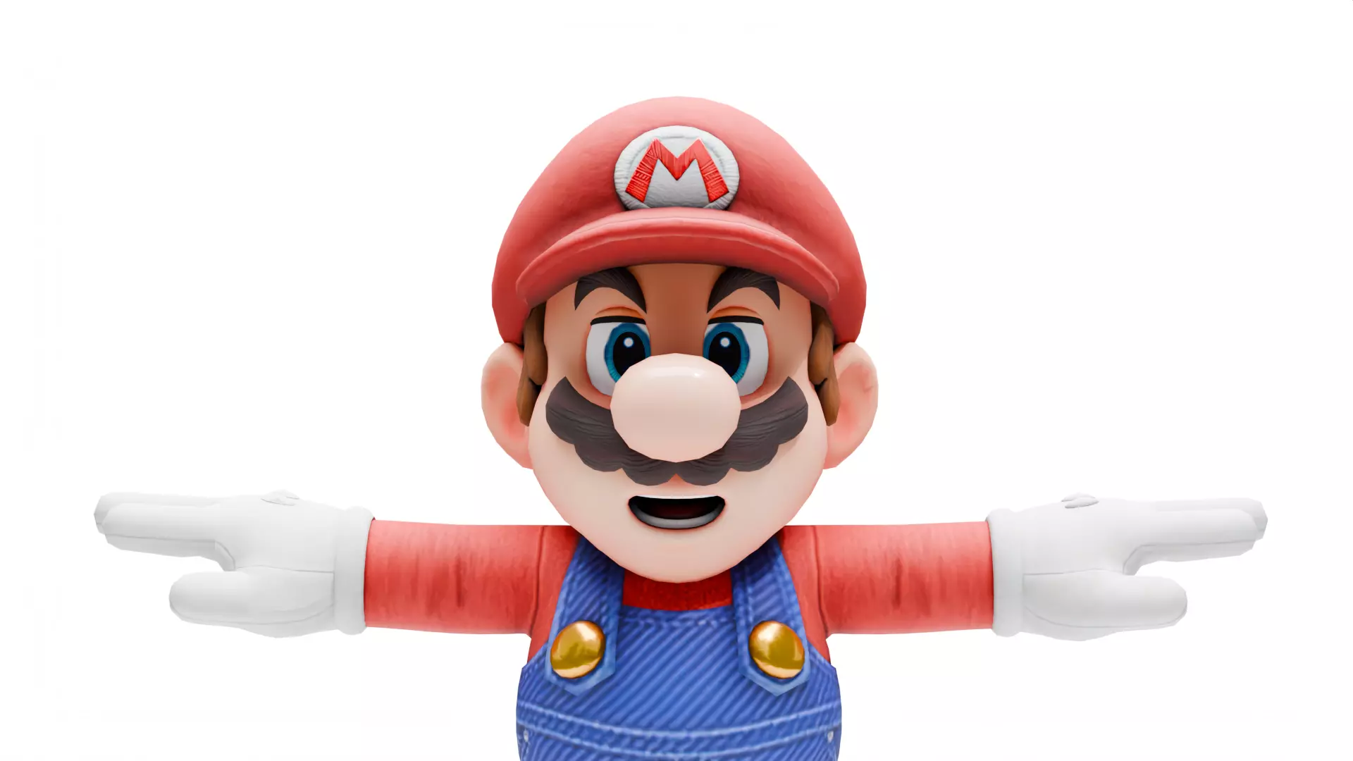 Mario Low-poly 3D model_0