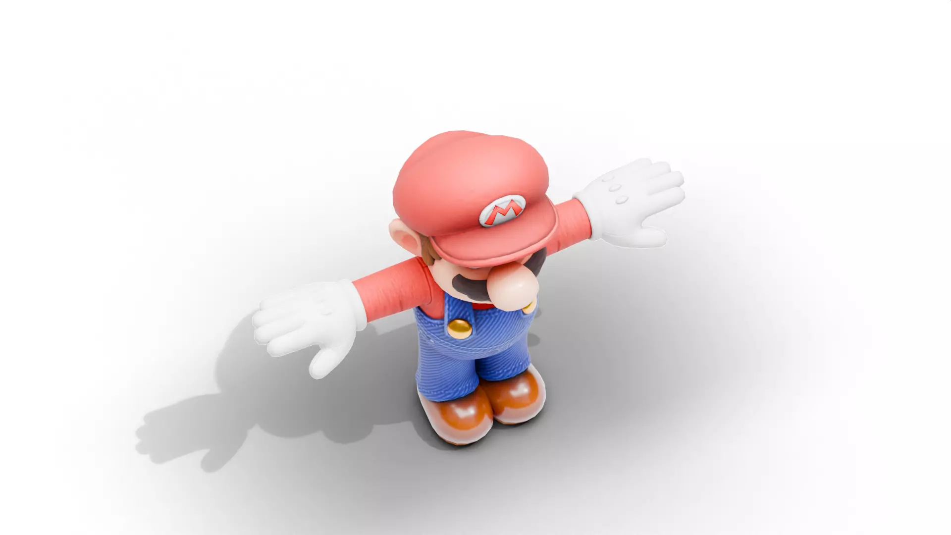 Mario Low-poly 3D model_7