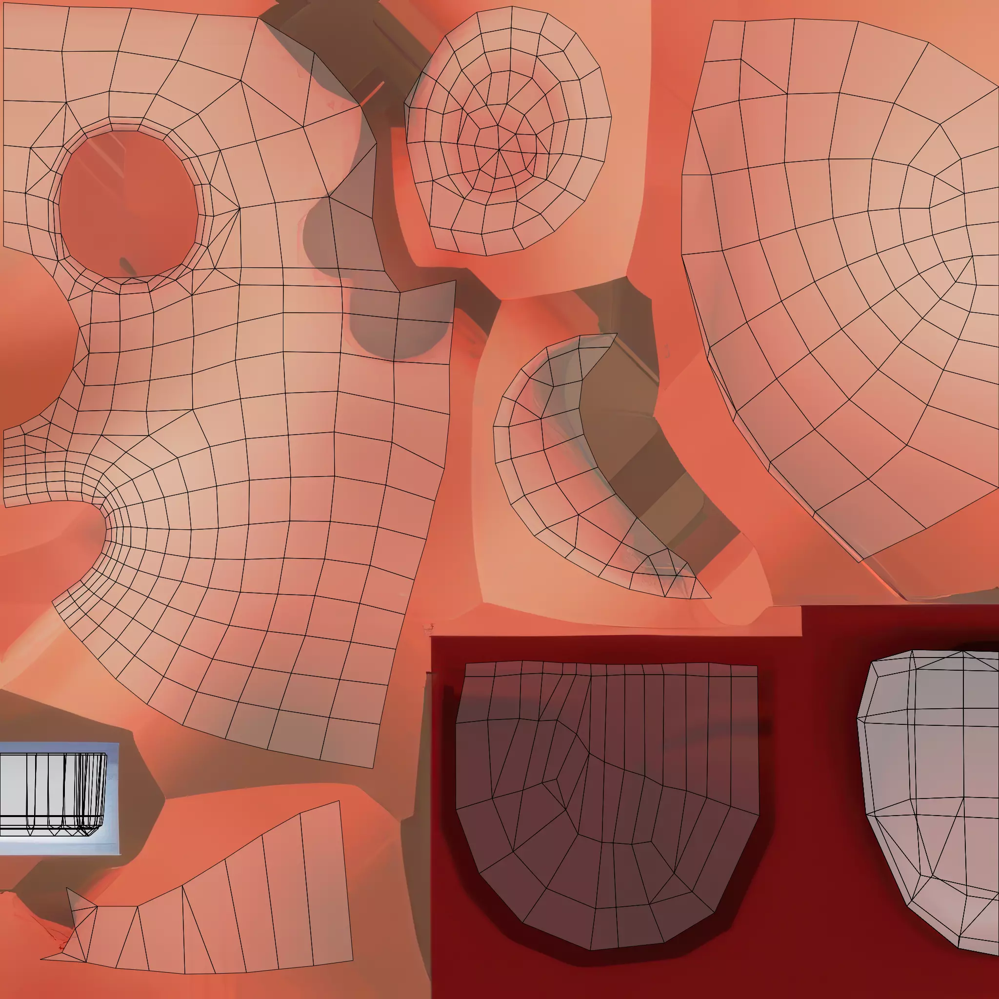 Mario Low-poly 3D model_9