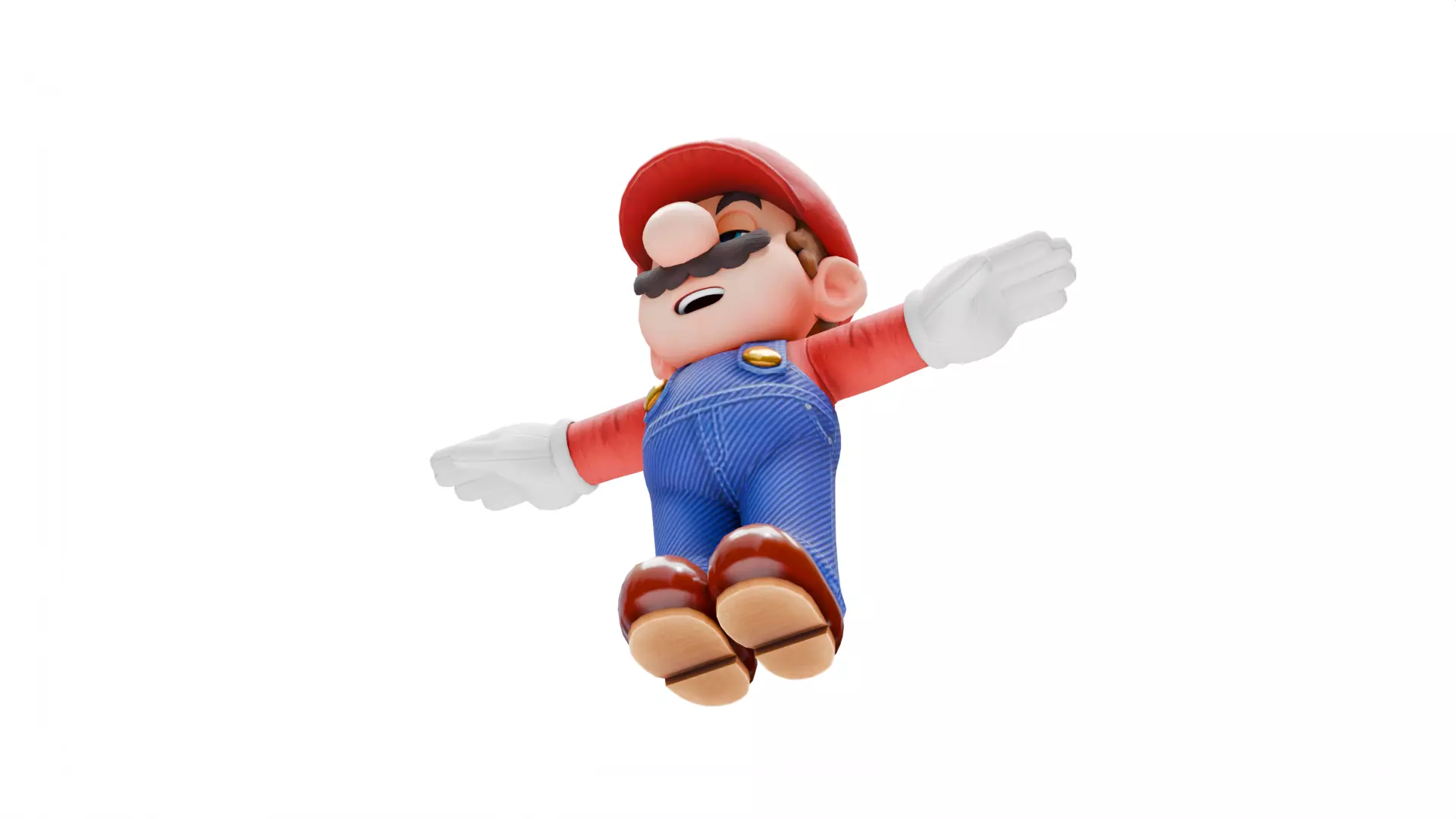 Mario Low-poly 3D model_8
