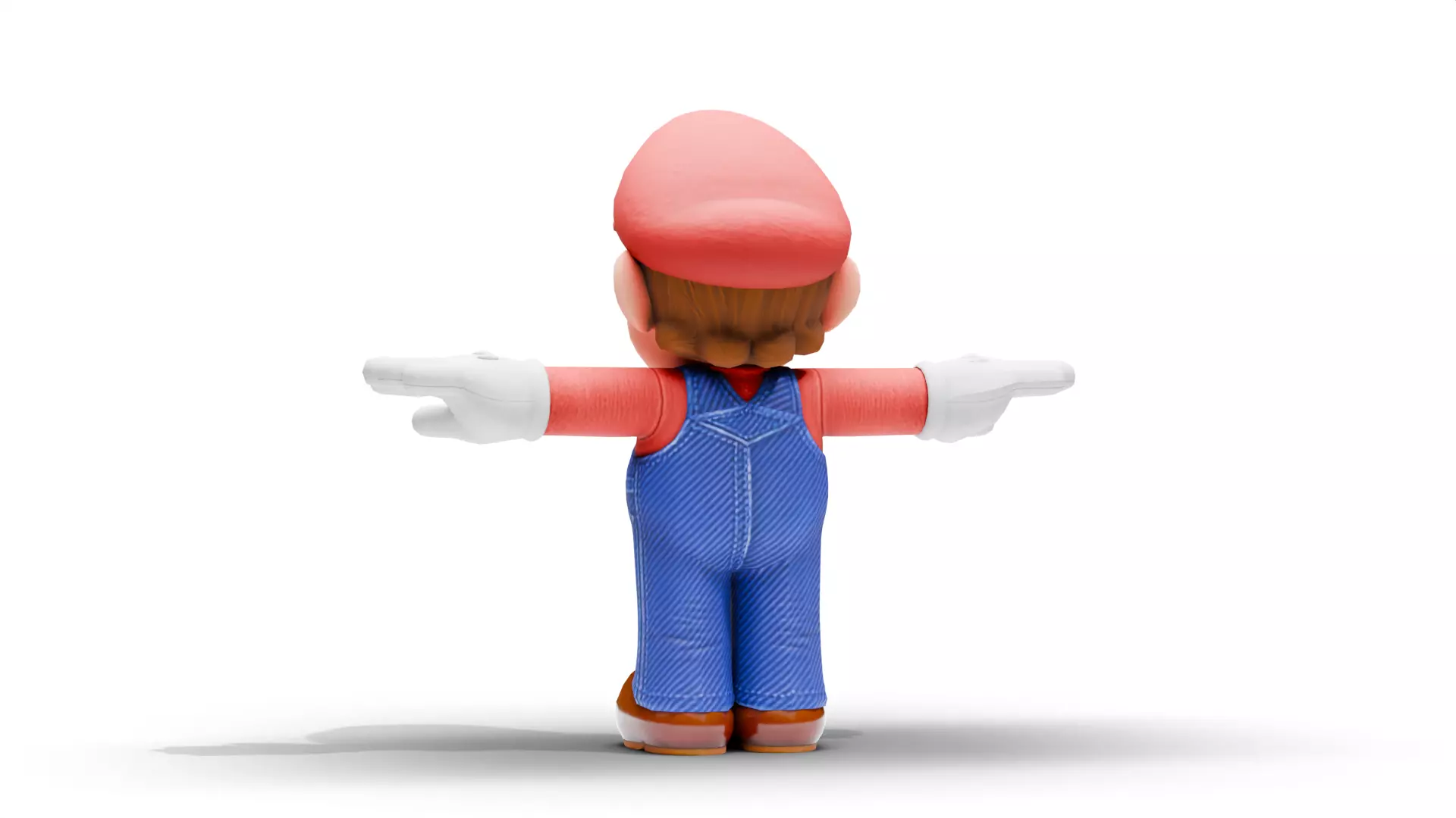 Mario Low-poly 3D model_4