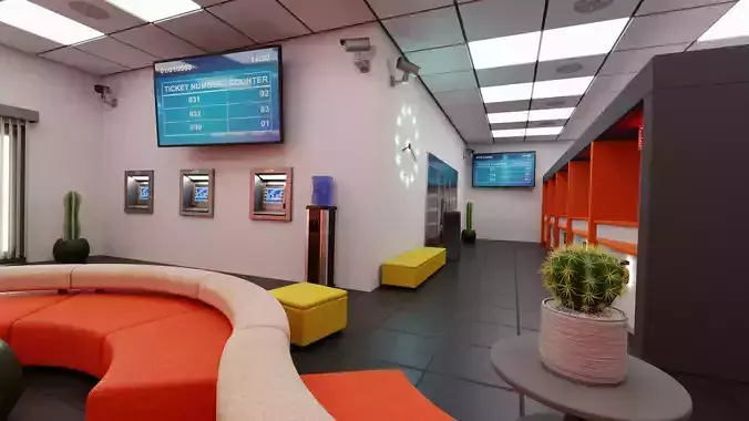 Post Office Interior V2 - Fully Equipped Commercial Environment