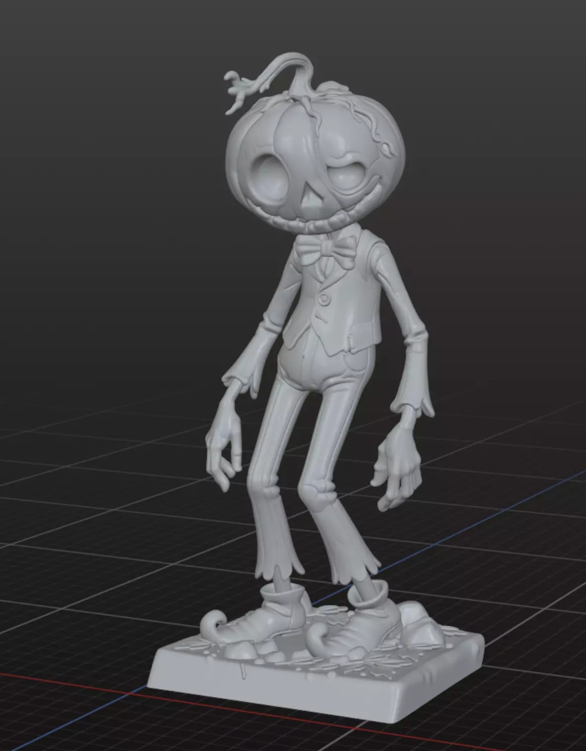  Pumpkin Tim - Guardian of the Massy Woods 3D print model_5
