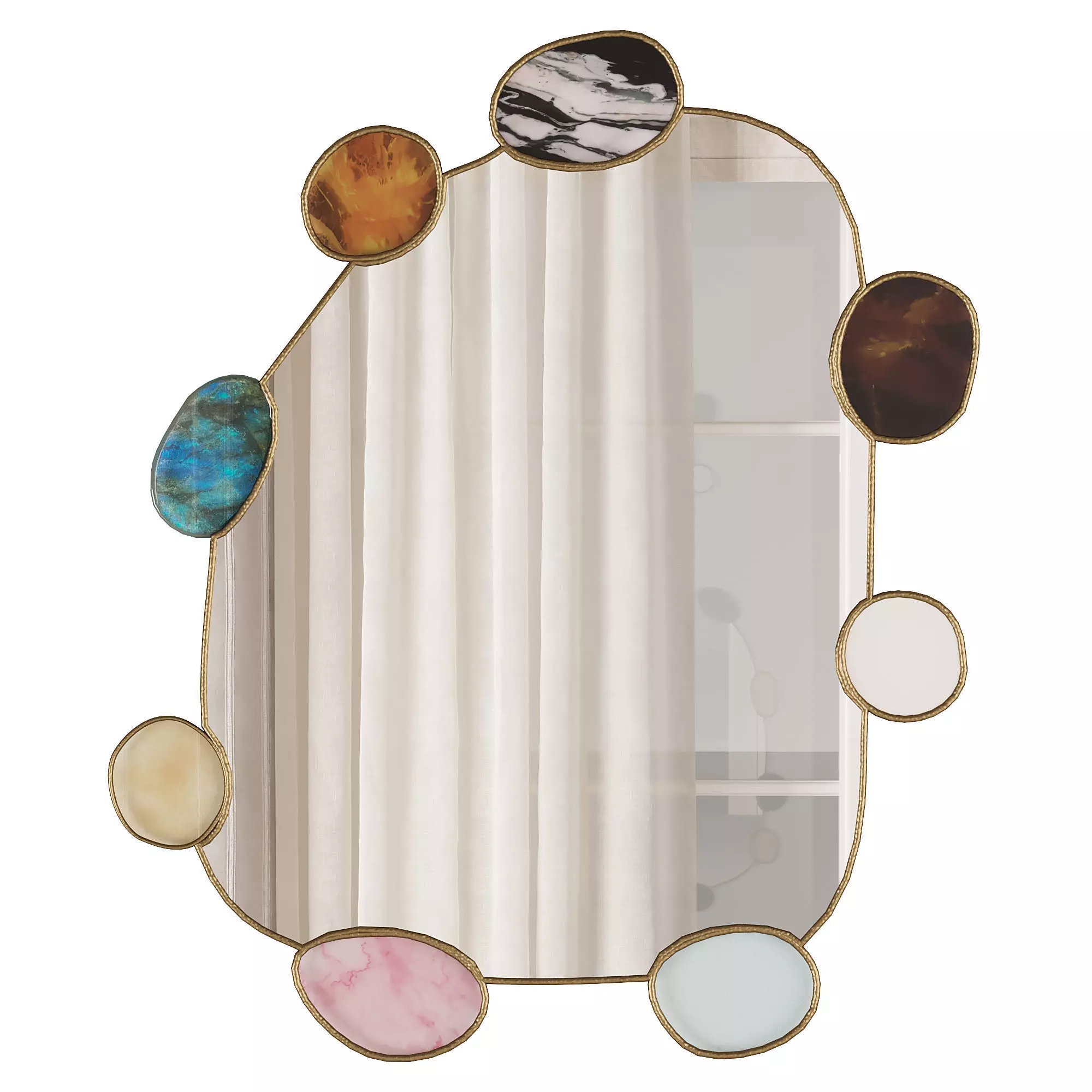 Set of Colorful Mirrors by Katie Kohls 3D model_4