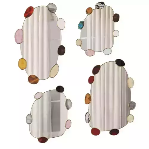 Set of Colorful Mirrors by Katie Kohls