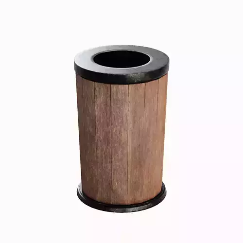 Street Trash Can B 05