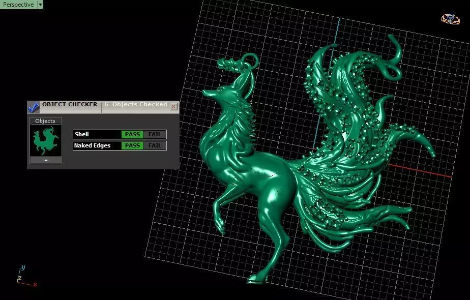 Fox Pendant jewelry - Tailed Fox for Her 3D print model_6