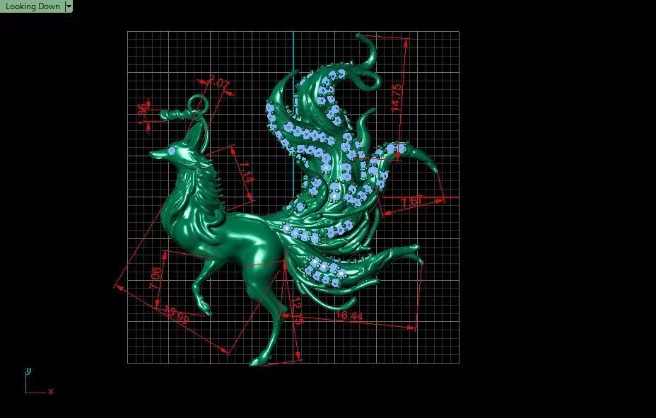 Fox Pendant jewelry - Tailed Fox for Her 3D print model_18