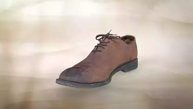 Used leather mens shoe002