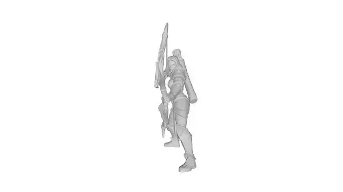Female Archer 3D model