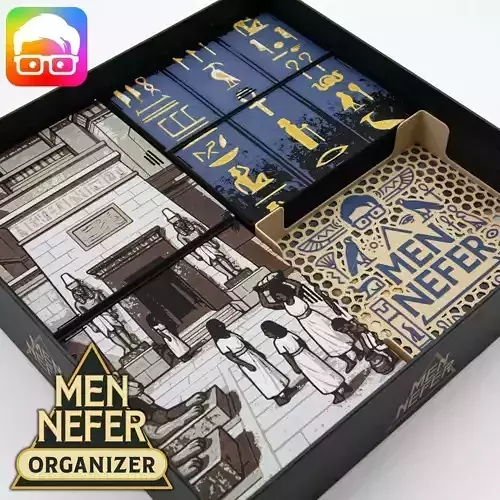 Men Nefer retail ed board game organizer by ammedia3d