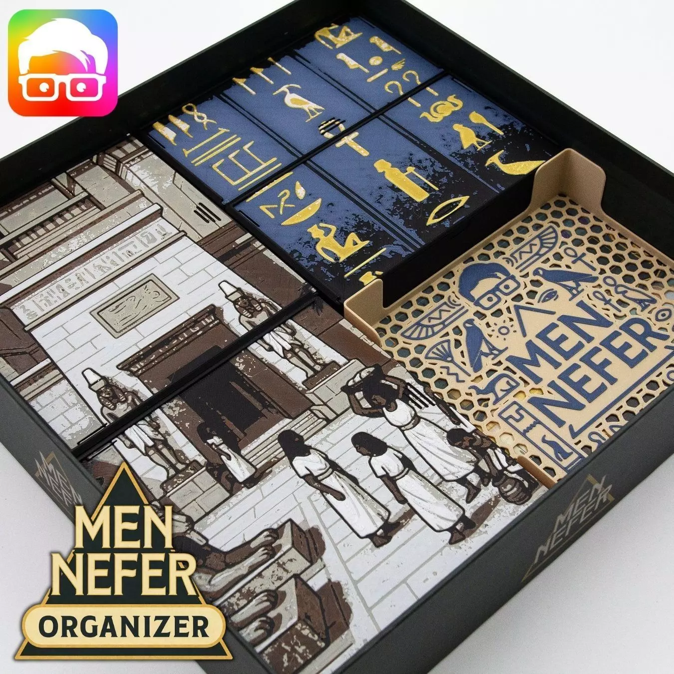 Men Nefer retail ed board game organizer by ammedia3d 3D print model_0