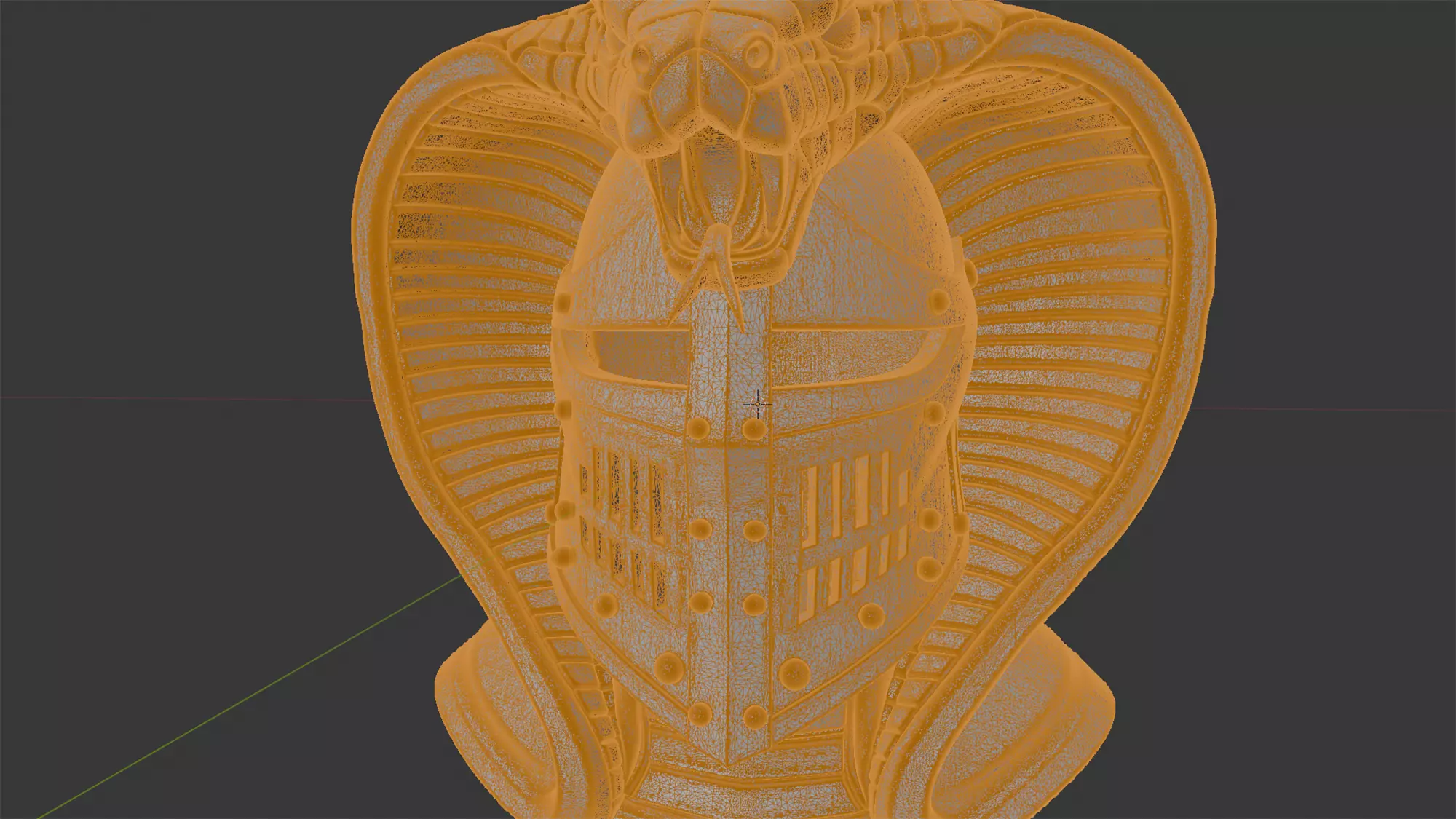 Extended Cobra Knight Helmet Fusion 3D Print Model 3D print model_5