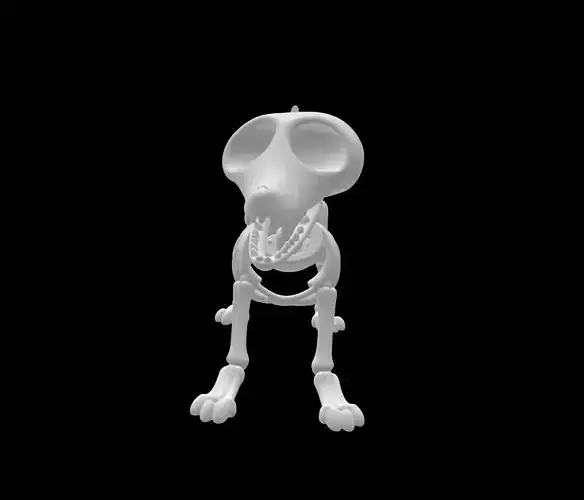 Corpse Bride Dog 3D print model  Corpse Bride Dog 3D print model