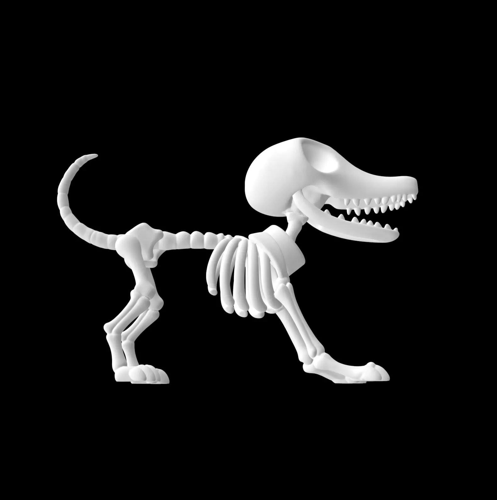 Corpse Bride Dog 3D print model_2