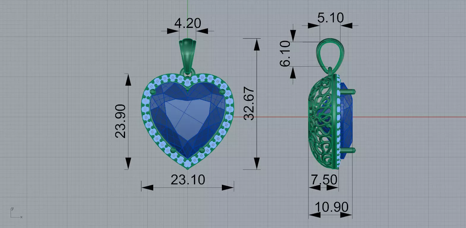 Gold N1525 3D print model_7