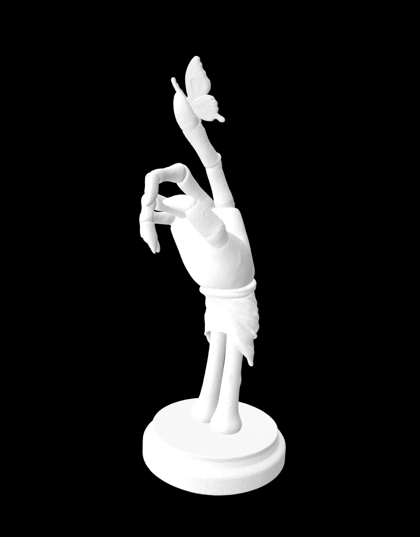 Corpse Bride Butterfly Hand 3D print model_1