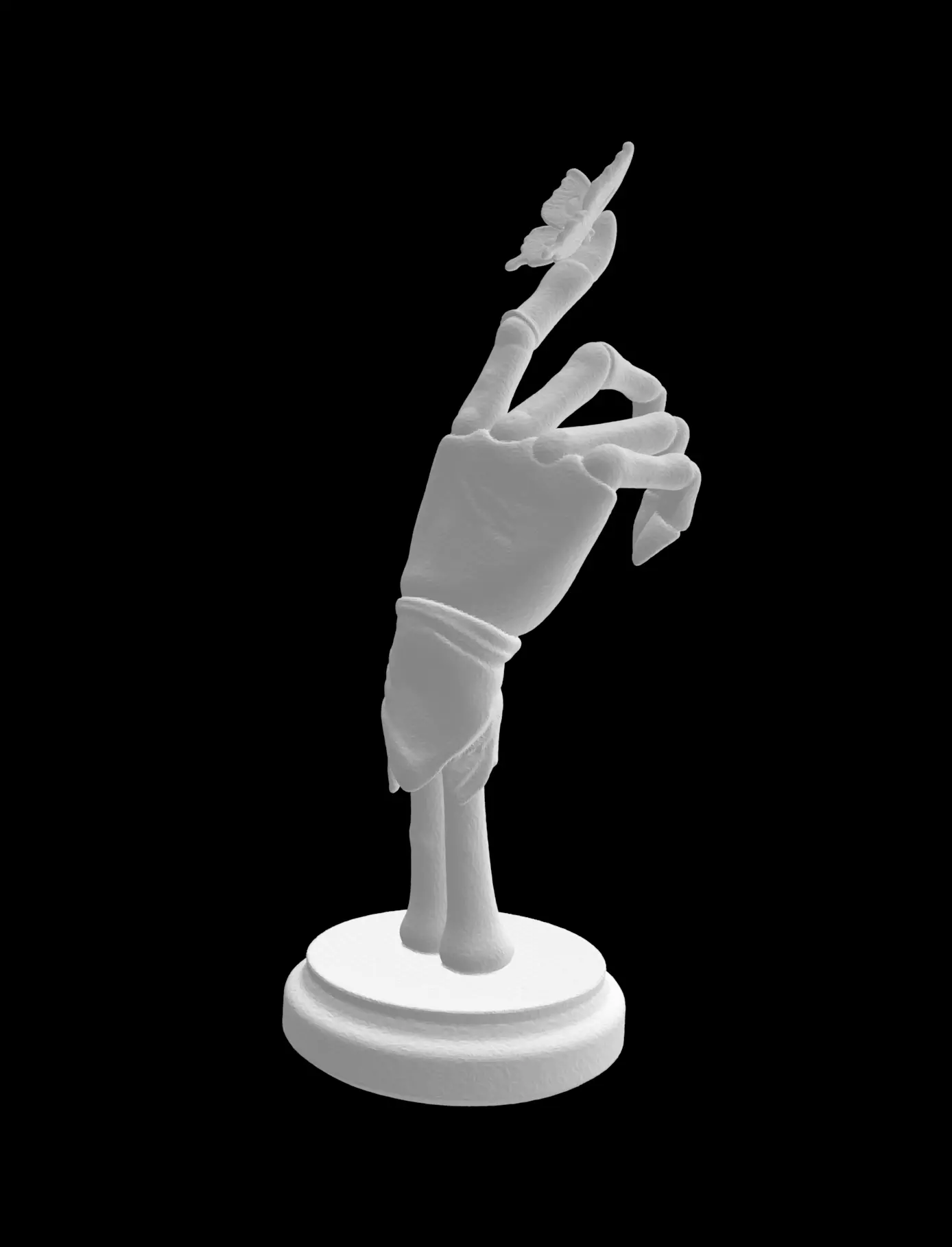 Corpse Bride Butterfly Hand 3D print model_2