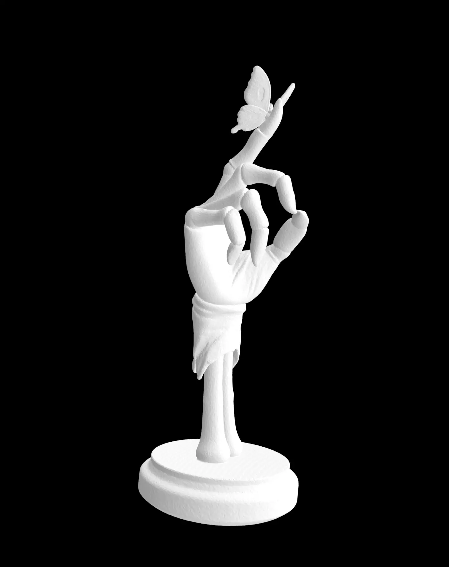 Corpse Bride Butterfly Hand 3D print model_0