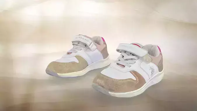 A pair of used childrens shoes  POLO 004