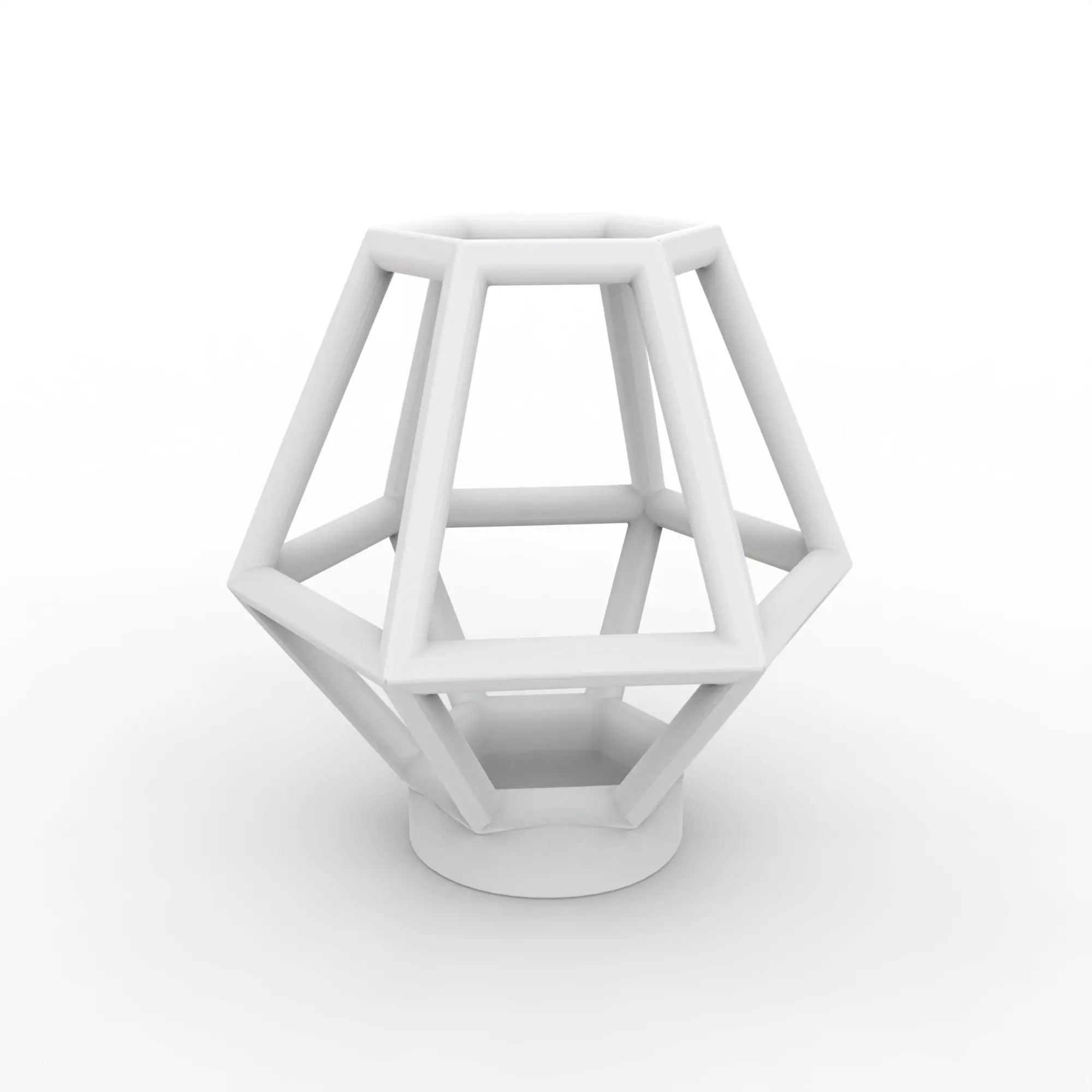 Geometric Prism Lamp Frame 3D Print Model 3D print model_3