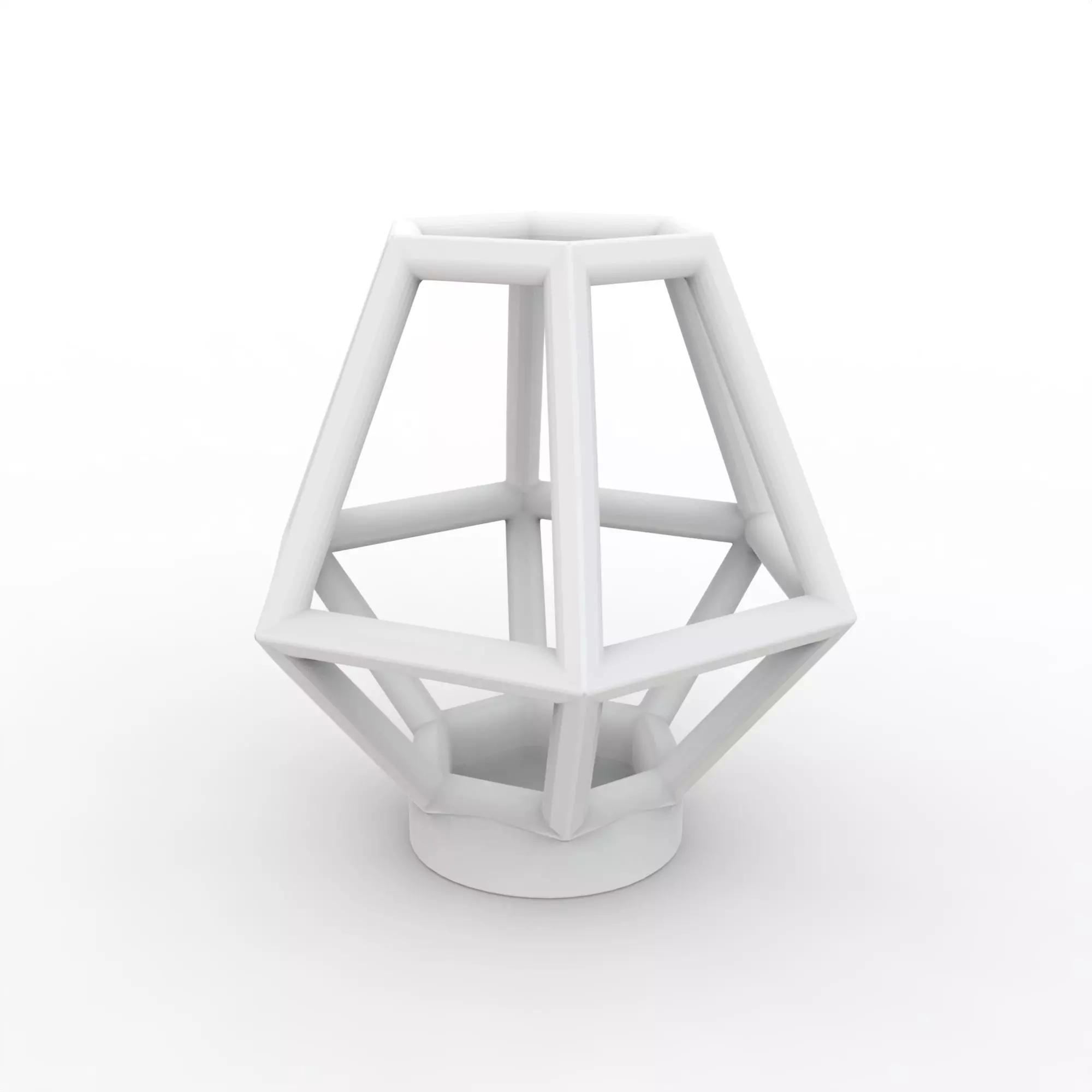 Geometric Prism Lamp Frame 3D Print Model 3D print model_0