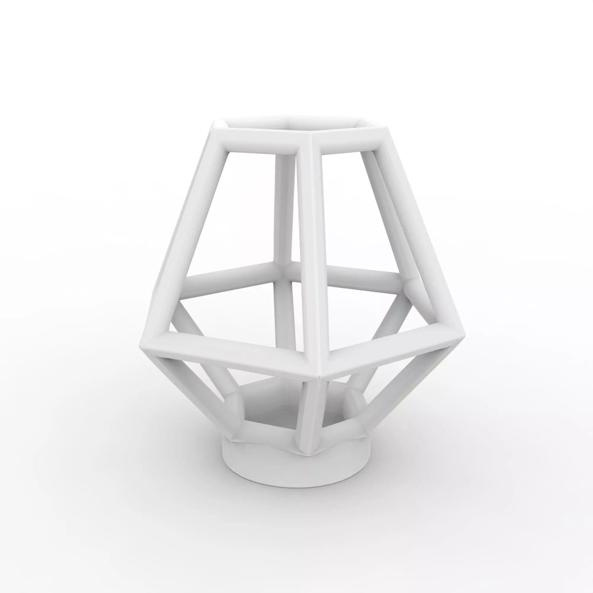 Geometric Prism Lamp Frame 3D Print Model 3D print model_4