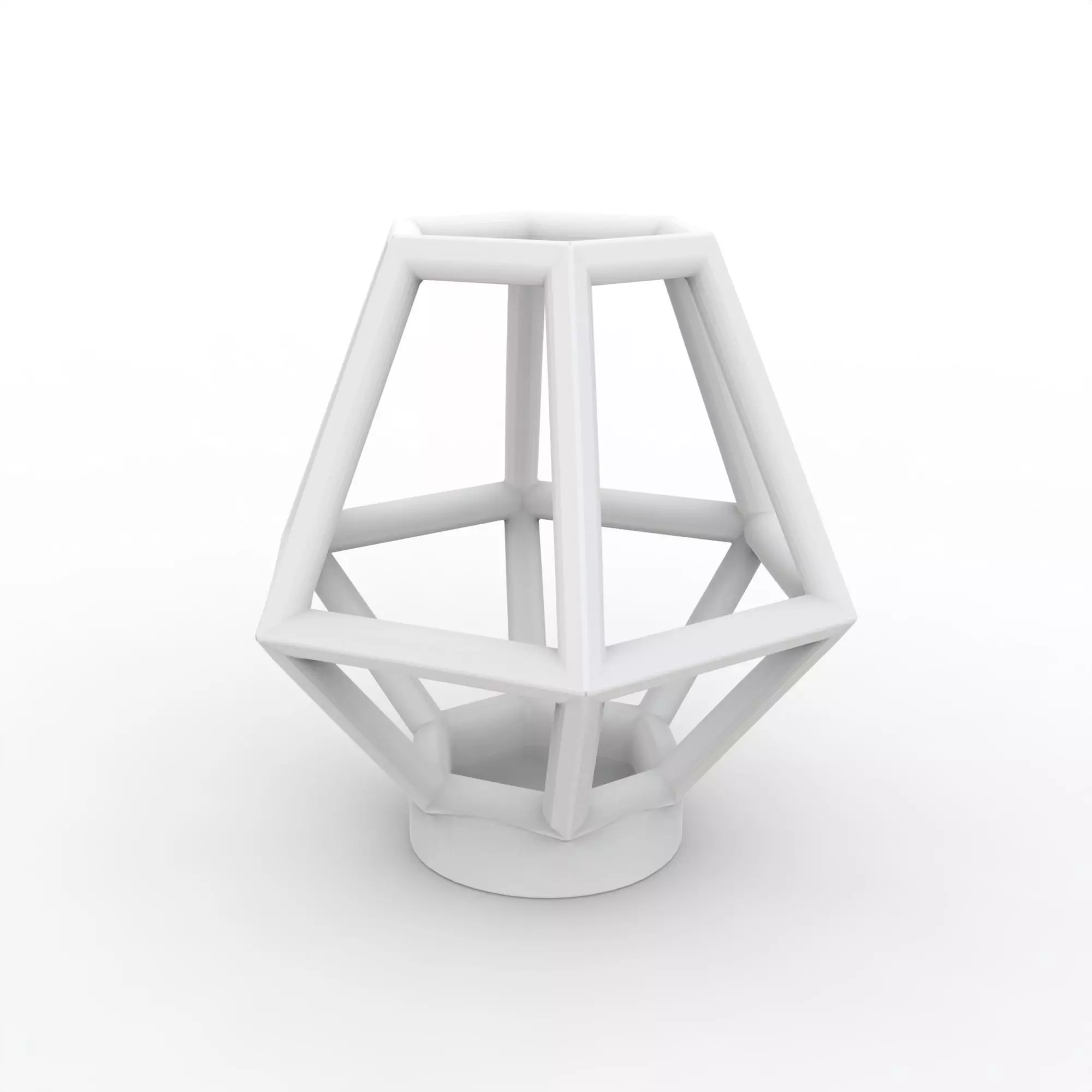 Geometric Prism Lamp Frame 3D Print Model 3D print model_2