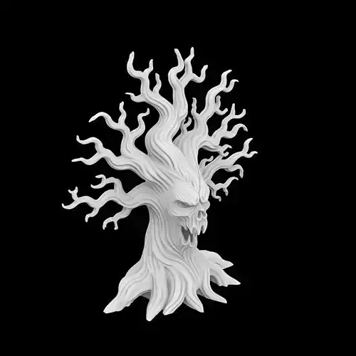 Haunted Tree Sculpture 3D Print Model