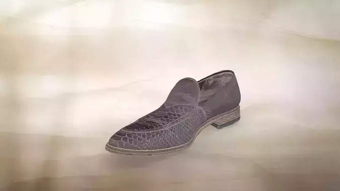 Used leather mens shoe 005