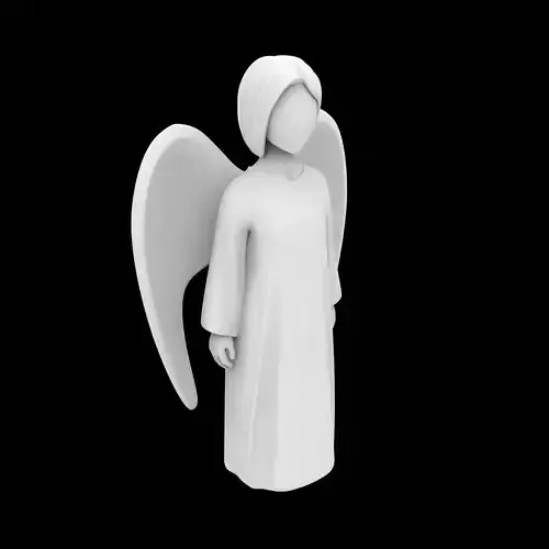 Minimalist Angel Character 3D Print Model