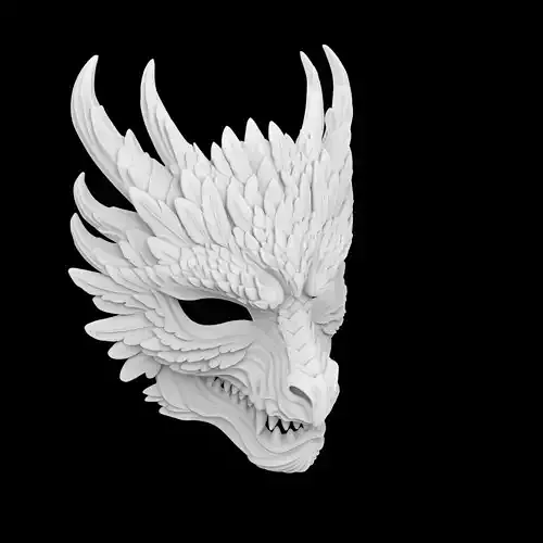 Phoenix Fusion Dragon Mask 3D Print Model