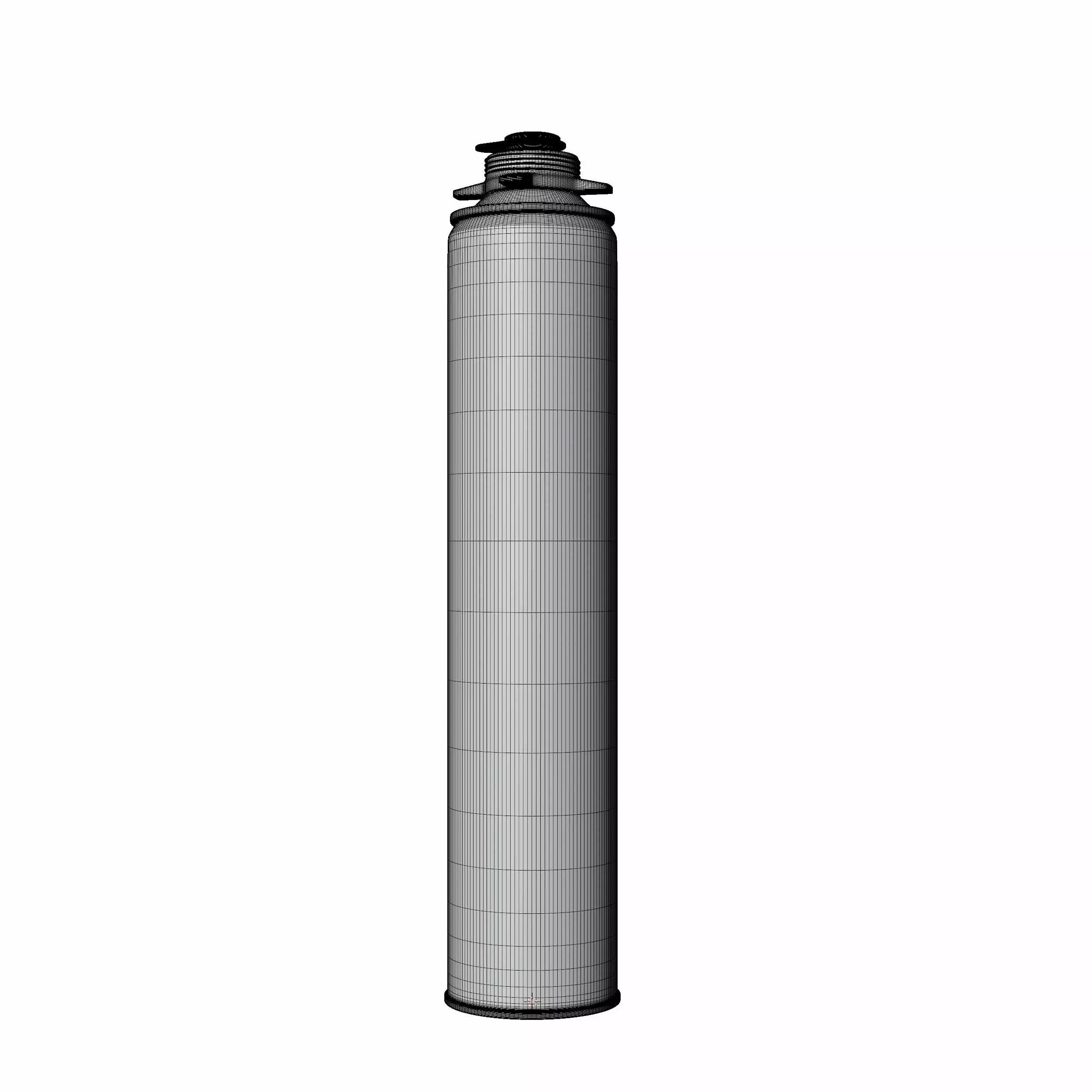 Aluminium paint can 3D model_4