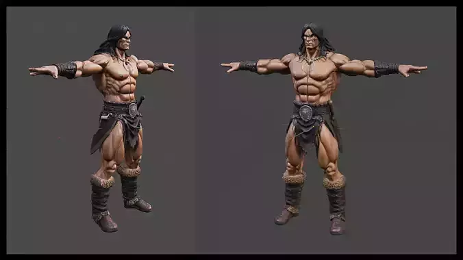 Savage soldier - high quality 3D model character