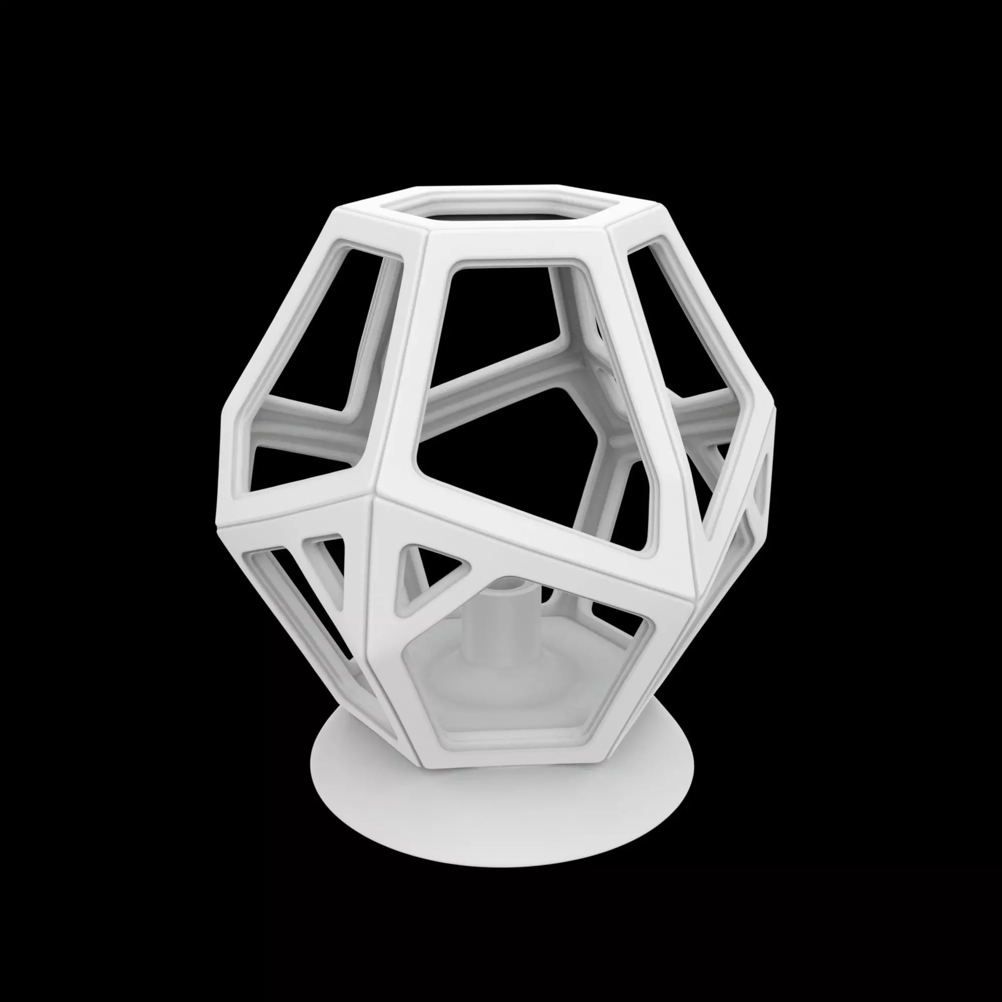 Spiral Column Lamp Holder 3D Print Model 3D print model_1